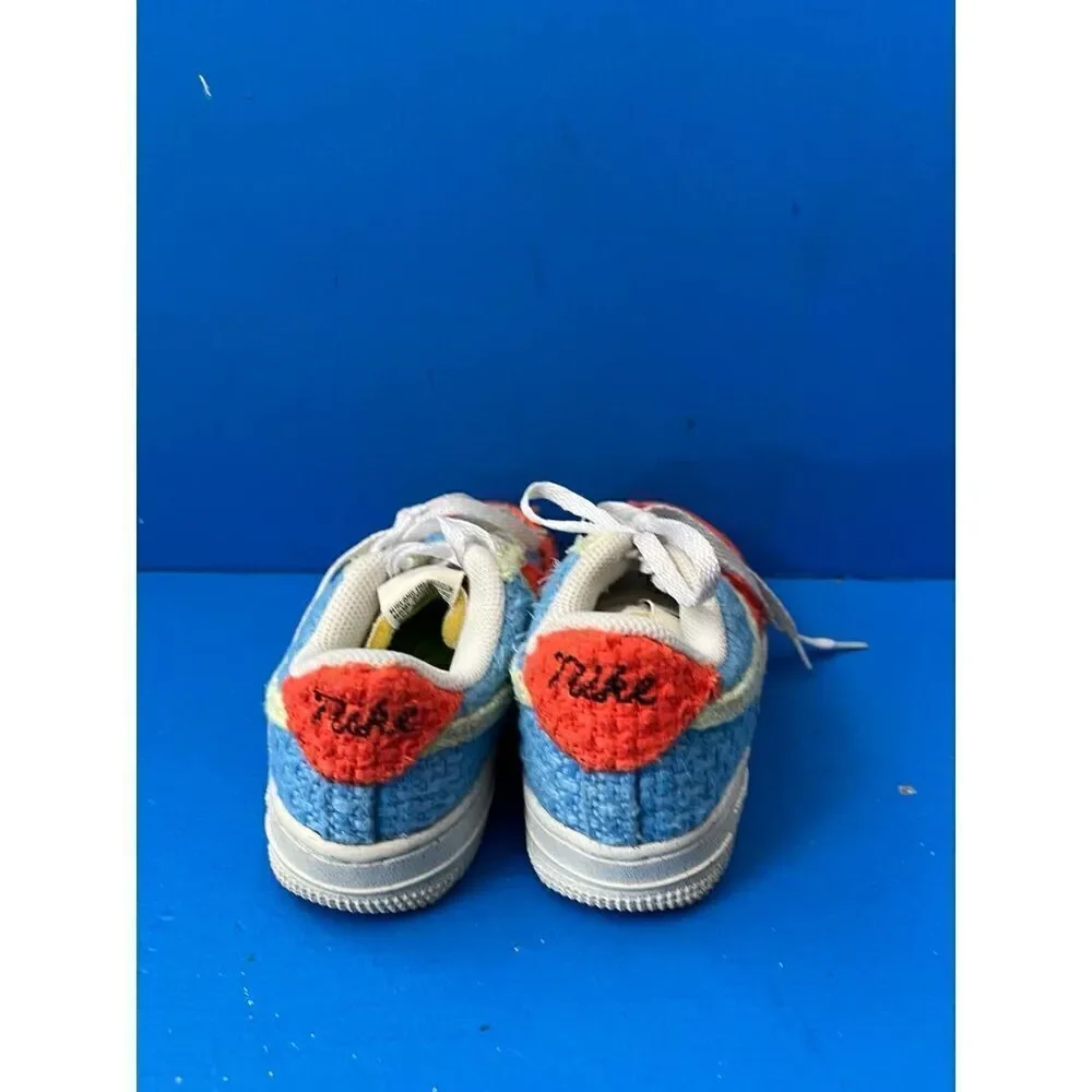 NIKE AIR FORCE 1 LV8 NN PS NEXT NATURE BLUE CITRON TINT SZ 12c DV2193-400
